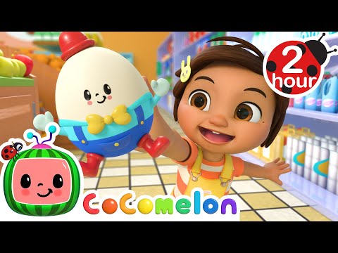 Humpty Dumpty Grocery Store + Wheels on the Bus and MORE CoComelon Nursery Rhymes &amp; Kids Songs