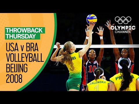 Brazil Women beat USA for their first Volleyball Gold | Beijing 2008 | Throwback Thursday