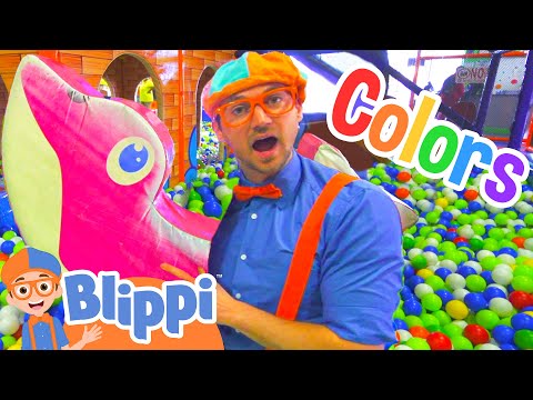 Blippi Learns Colors at the Indoor Play Place (LOL Kids Club) | Blippi Full Episodes | Blippi Toys