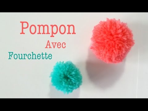 DIY Comment faire un pompon avec une fourchette