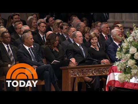 Michelle Obama Explains Viral Cough Drop Moment With George W. Bush | TODAY