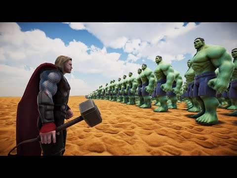 THOR VS 10 000 HULK - Ultimate Epic Battle