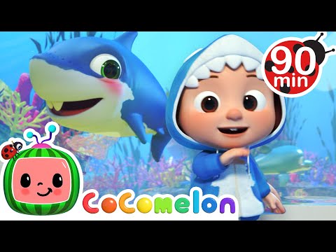 Baby Shark + Wheels on the bus &amp; More Popular Kids Songs | Animals Cartoons for Kids |Funny Cartoons